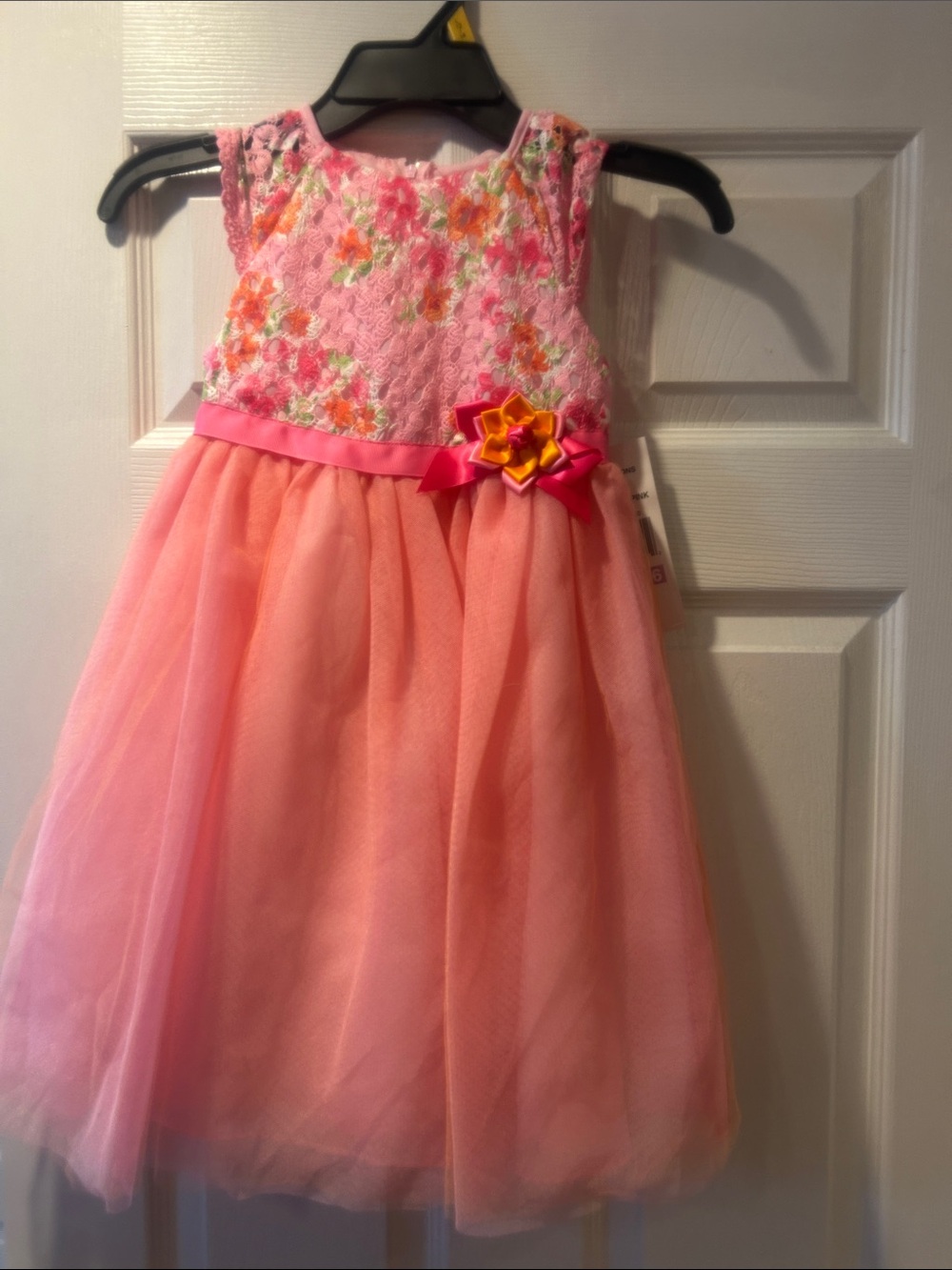 NWT  Sz 6 orange flower dress